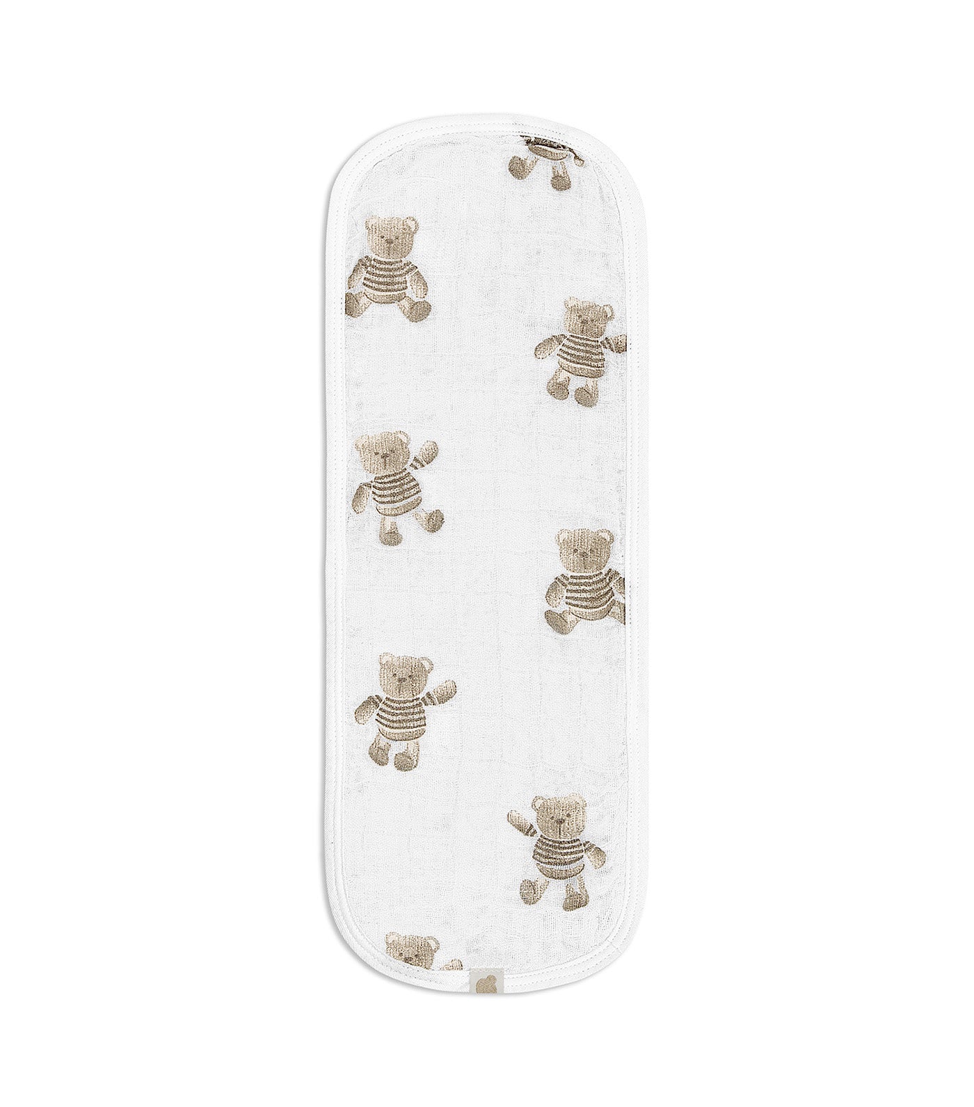 Piccolo Bambino 3-Pack Muslin Burp Cloths on Hanger White