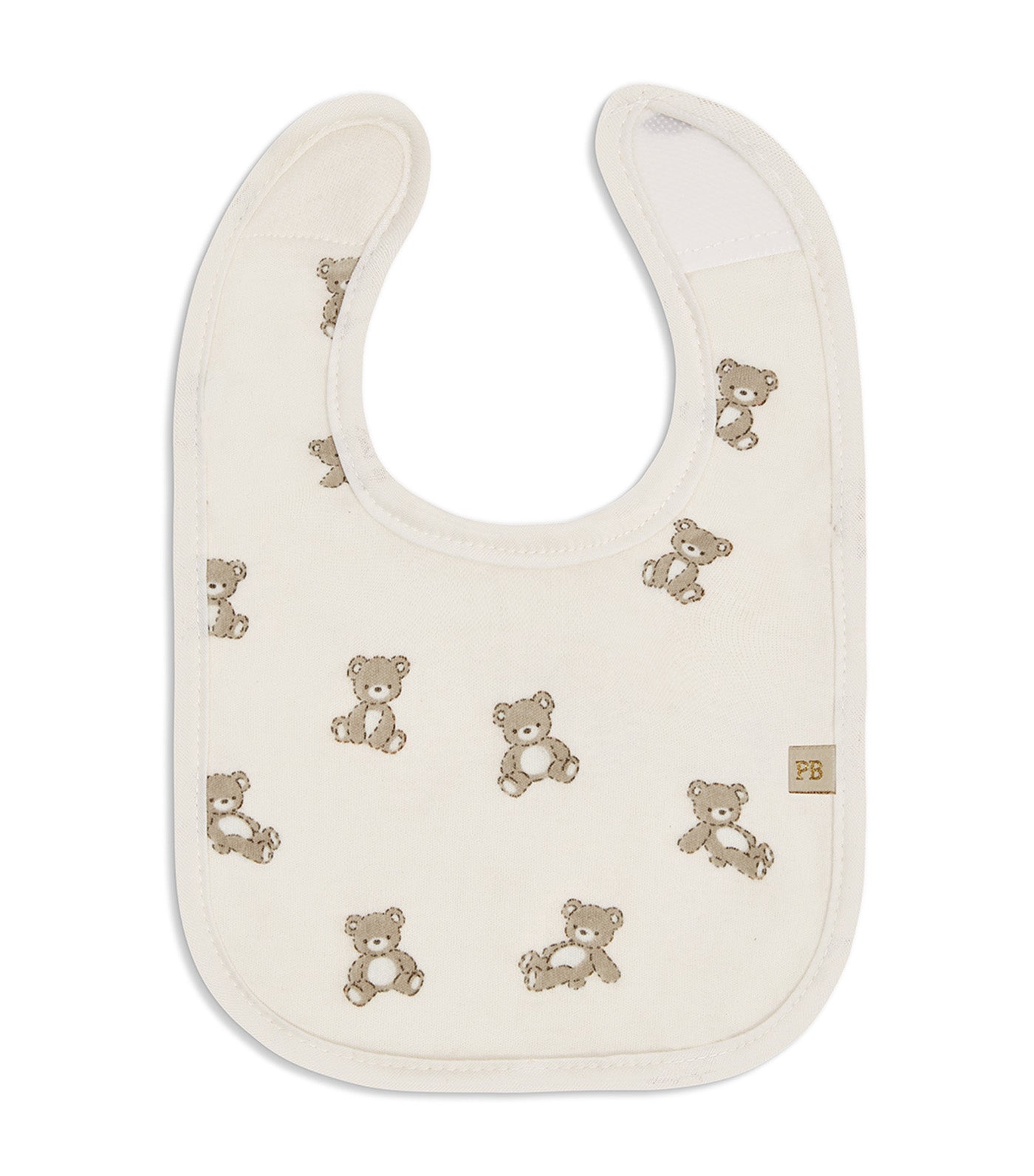 Piccolo Bambino 5-Pack Jersey Milk Bibs Beige
