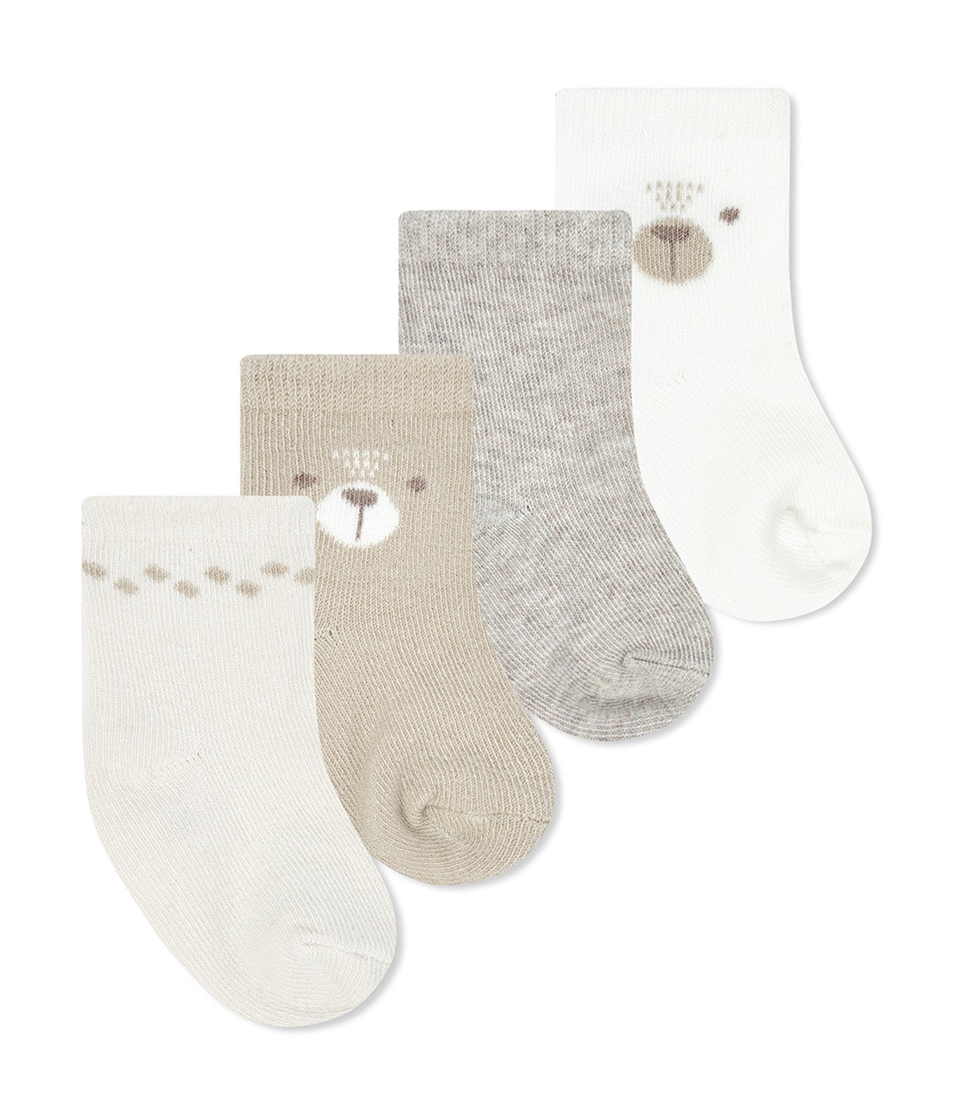Piccolo Bambino 8-Pairs Socks Beige