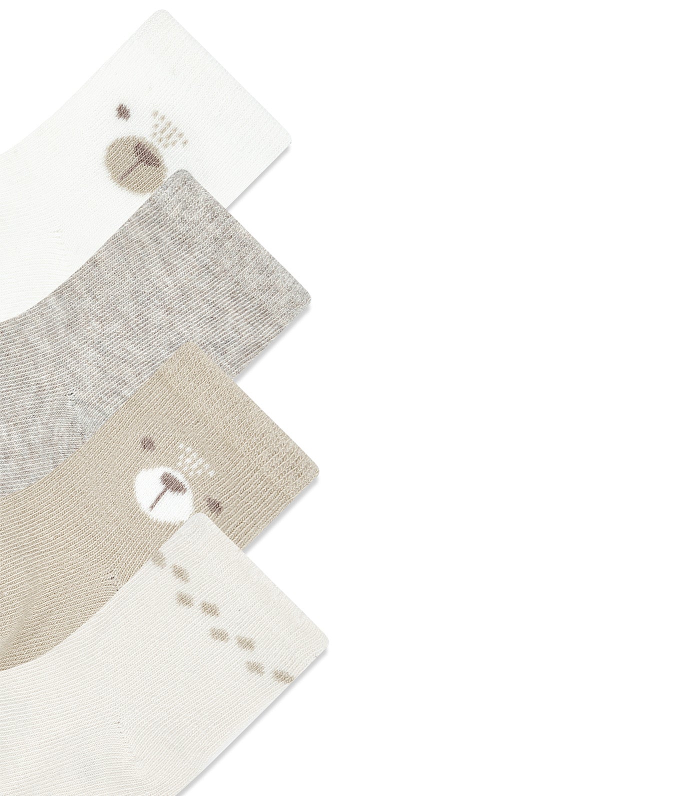 Piccolo Bambino 8-Pairs Socks Beige