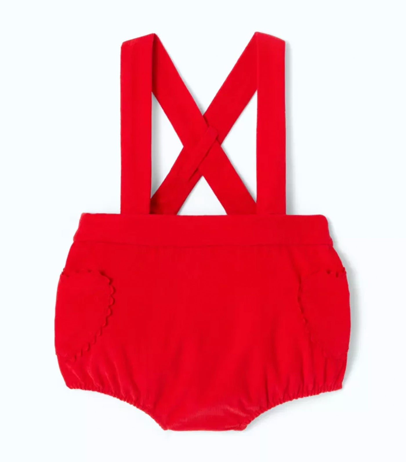Pea Romper Red