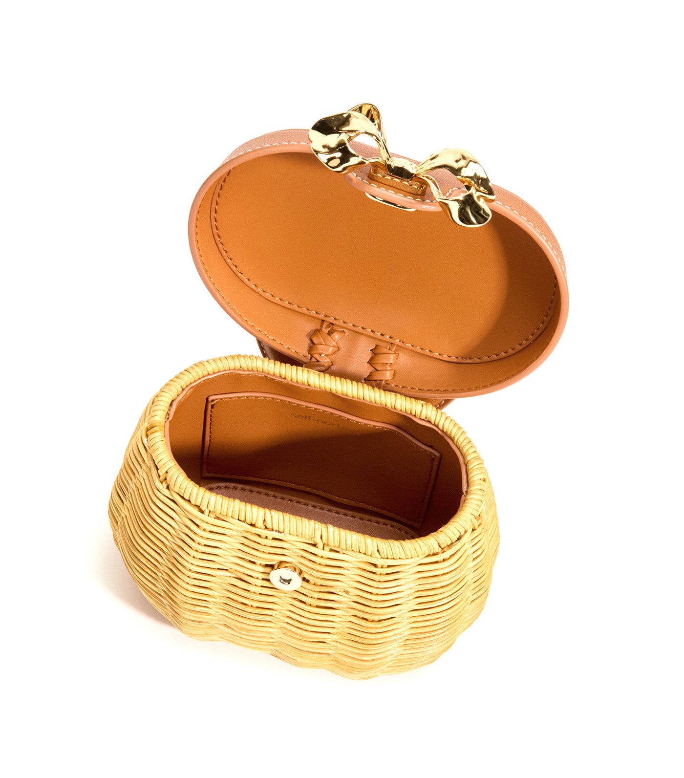 Rattan Bow Basket Bag