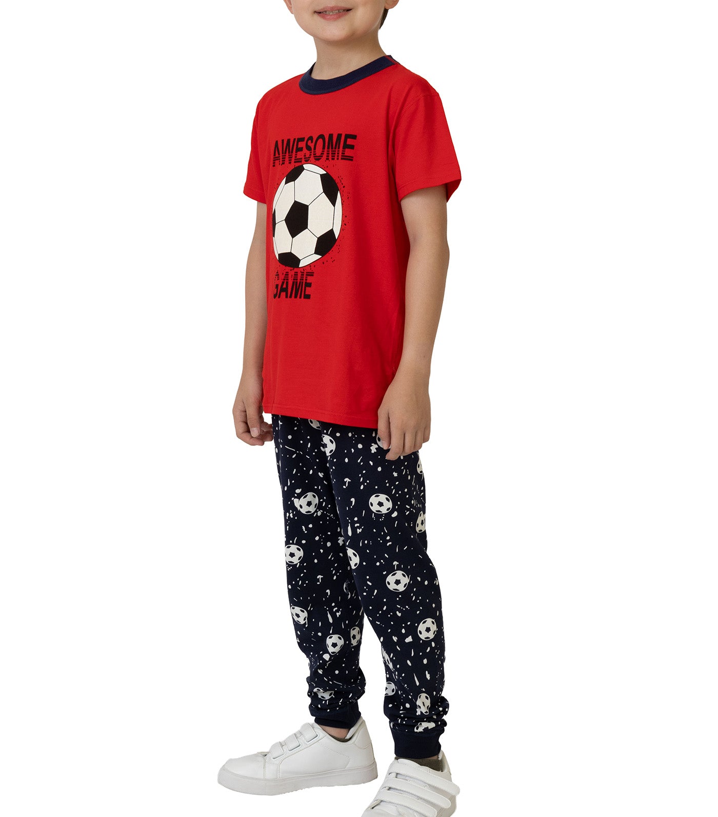 Short Sleeve PJ Set Football