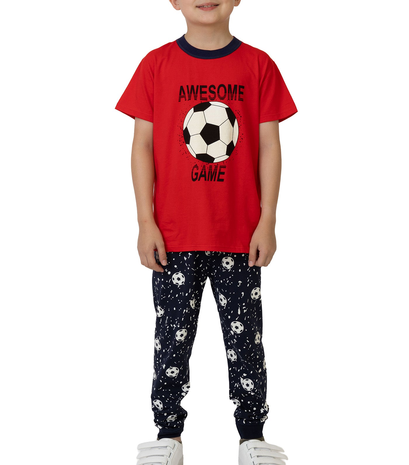 Short Sleeve PJ Set Football