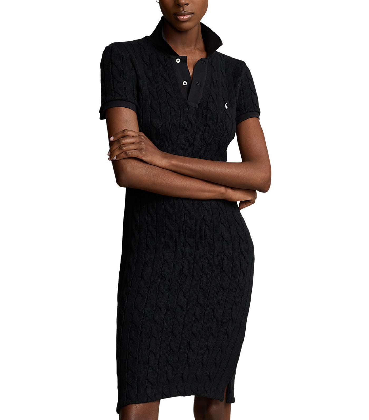 Black polo 2024 dress women's