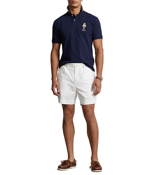 Men's Custom Slim Polo Bear Mesh Polo Shirt Cruise Navy