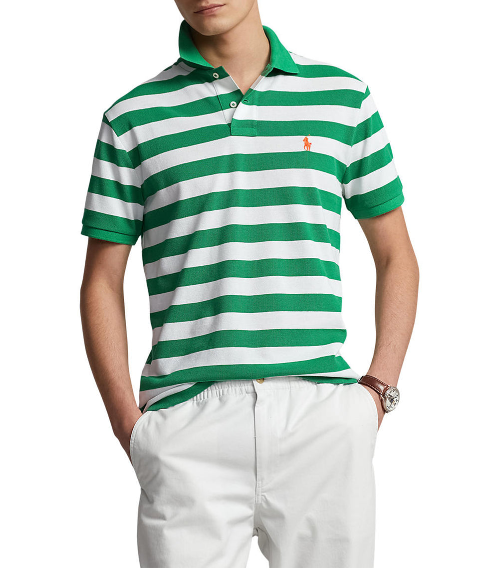 Polo Ralph Lauren Men's Custom Slim Fit Striped Mesh Polo Shirt ...