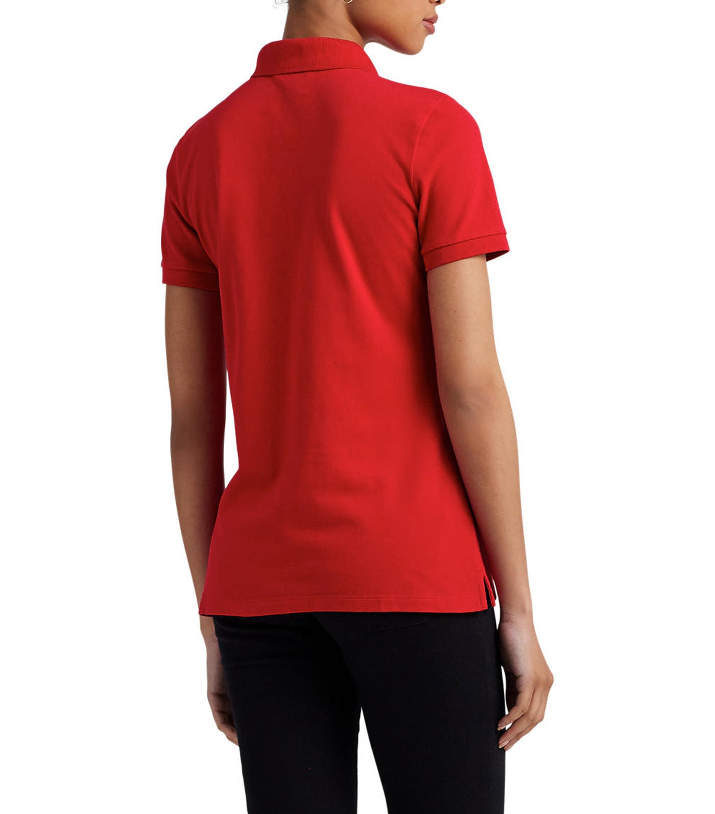Women's Beaded-Crest Piqué Polo Shirt Martin Red