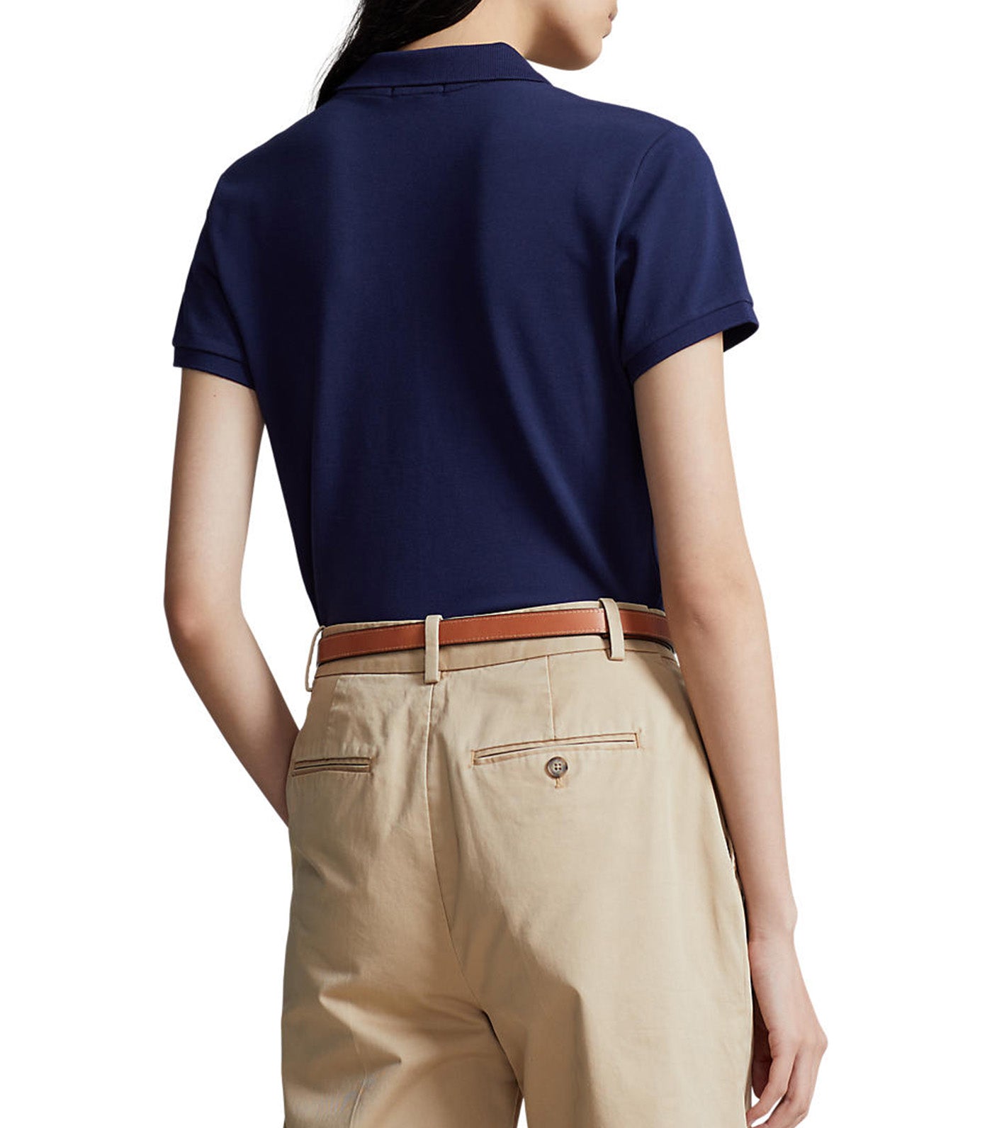 Women's Slim Fit Stretch Polo Shirt Newport Navy
