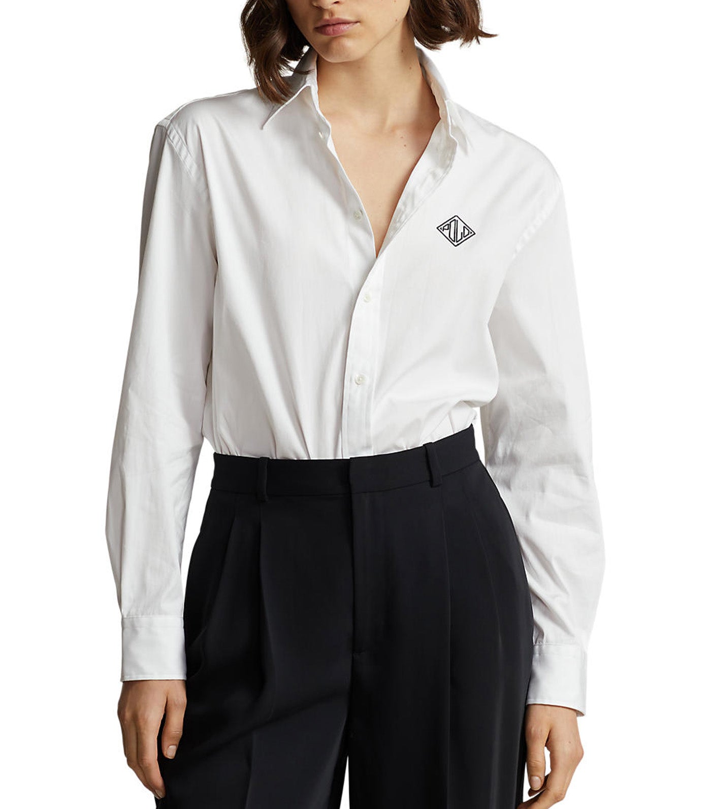 売れ筋商品|||ラルフローレン カットソー トップス レディース Women's Relaxed-Fit Cotton Shirt White Polo Ralph Lauren Women's Relaxed Fit Cotton Shirt White