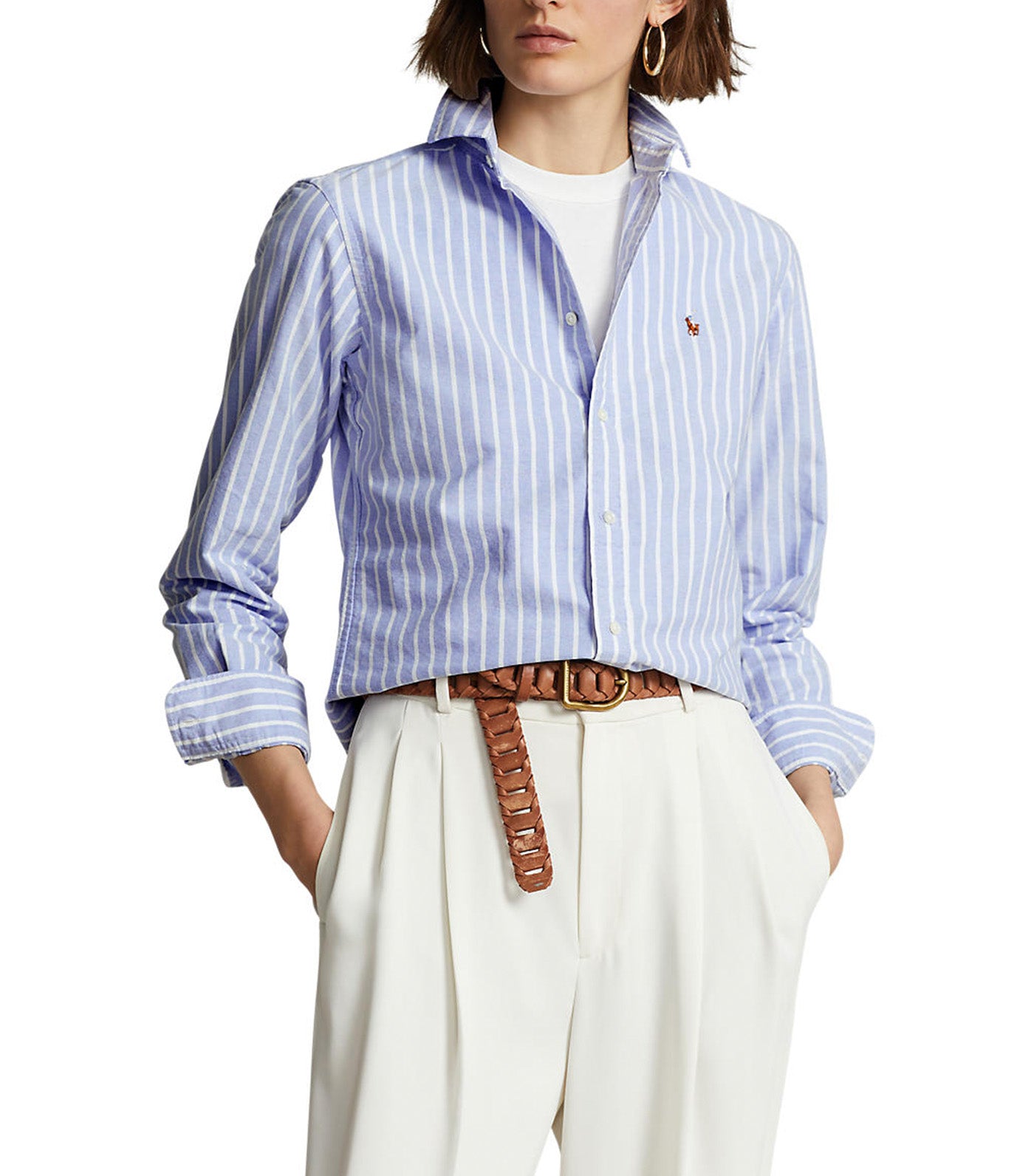 Polo Ralph Lauren Women's Classic Fit Oxford Shirt Blue