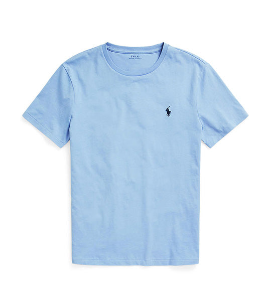 Men's Custom Slim Fit Jersey Crewneck T-Shirt Blue