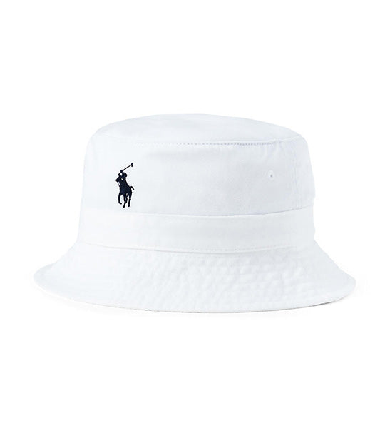 Men's Cotton Chino Bucket Hat White