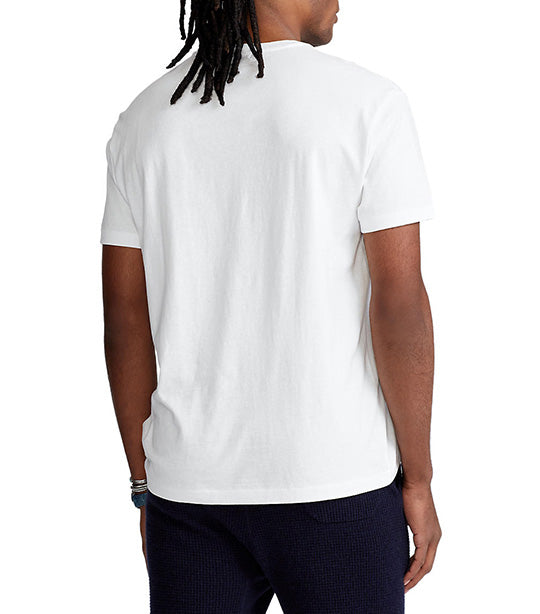 Men's Classic Fit Big Pony Logo Jersey T-Shirt White