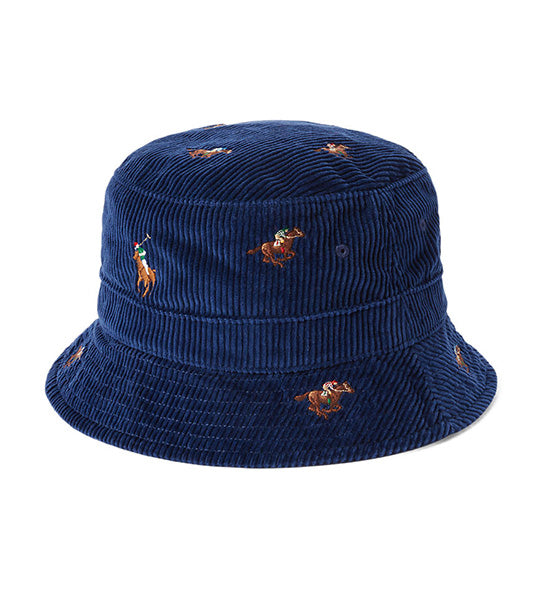 Navy blue polo bucket hot sale hat