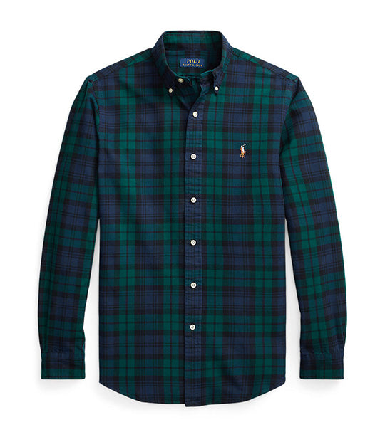 Polo ralph lauren blue shop & green plaid shirt