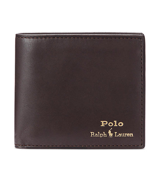 Men's Leather Billfold Wallet Brown