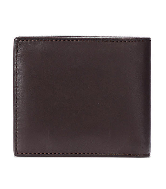 Men's Leather Billfold Wallet Brown
