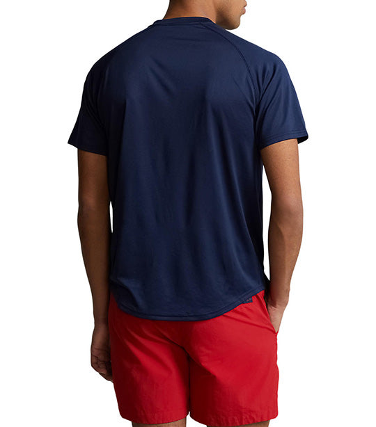 Men's Performance Jersey T-Shirt Polo Newport Navy