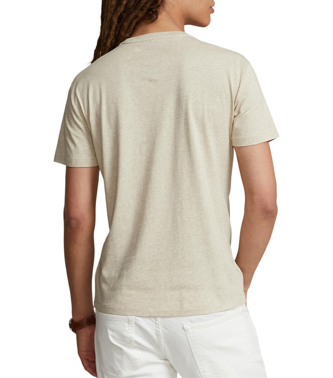 Men's Custom Slim Fit Jersey Crewneck T-Shirt Expedition Dune Heather