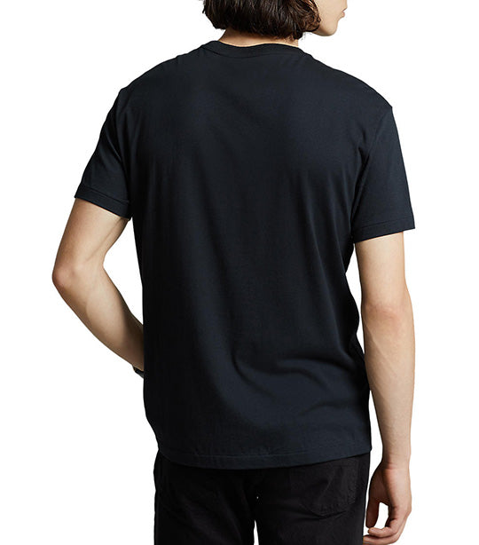 Men's Custom Slim Fit Jersey Crewneck T-Shirt Black