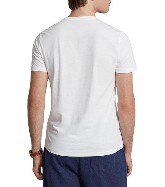 Men's Custom Slim Fit Jersey Crewneck T-Shirt White
