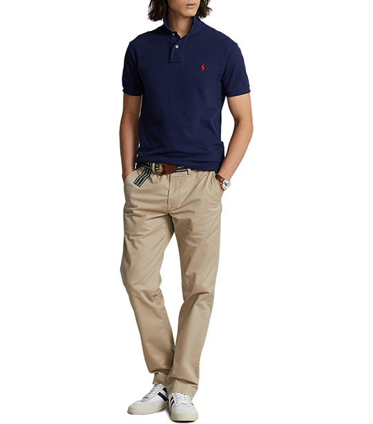 Men's Custom Slim Fit Mesh Polo Shirt Newport Navy