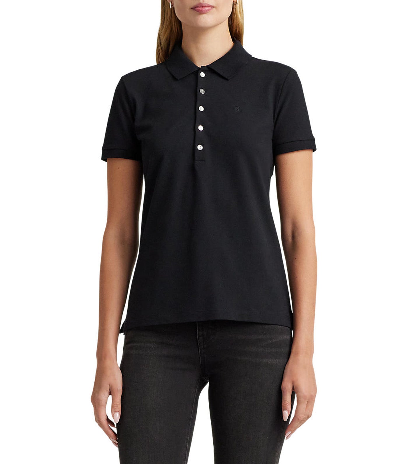 Women's Piqué Polo Shirt Polo Black