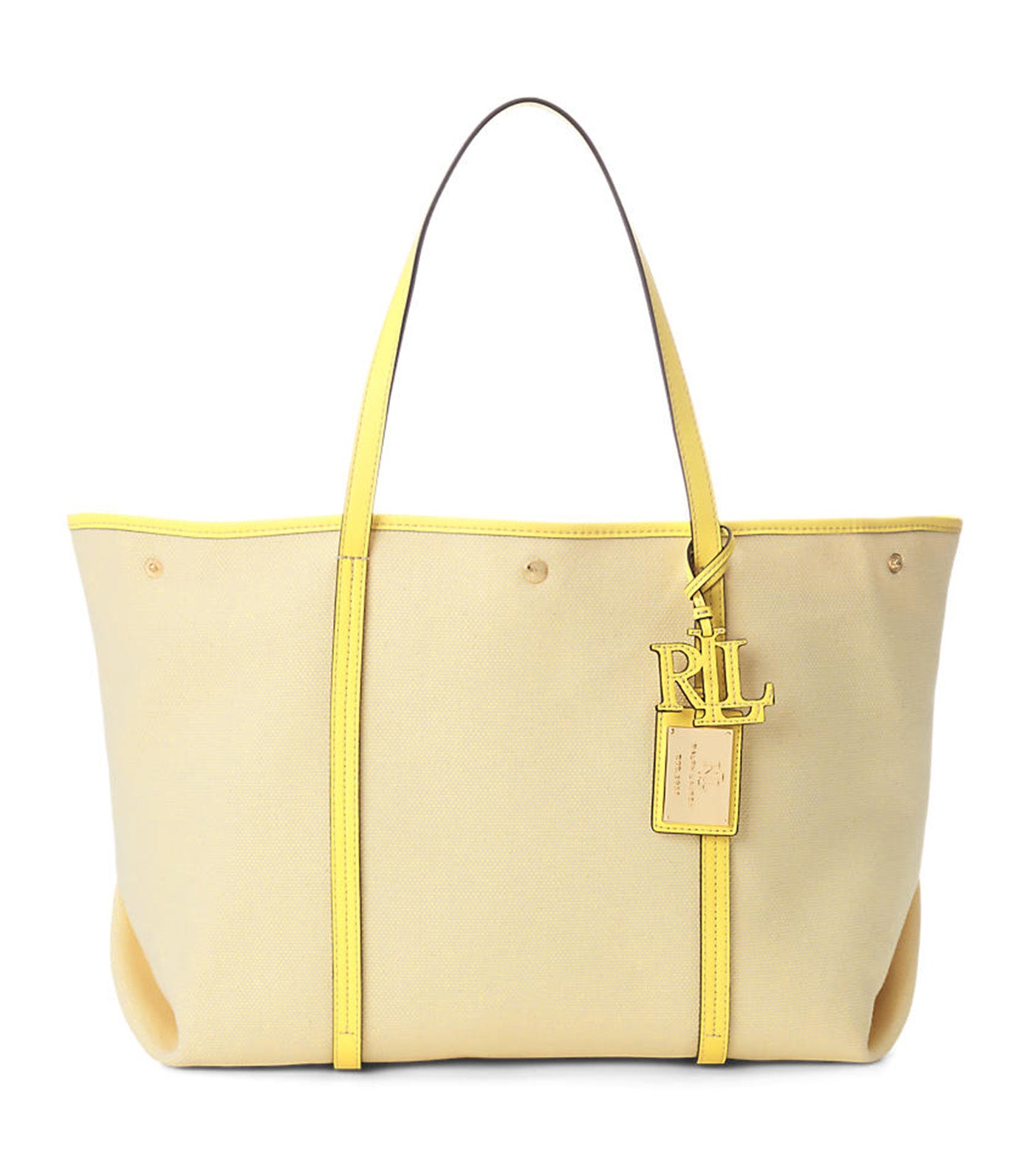 Women's Canvas & Leather Large Emerie Tote Natural/Lemon Daffodil