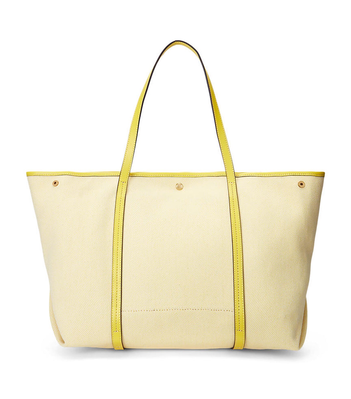 Women's Canvas & Leather Large Emerie Tote Natural/Lemon Daffodil