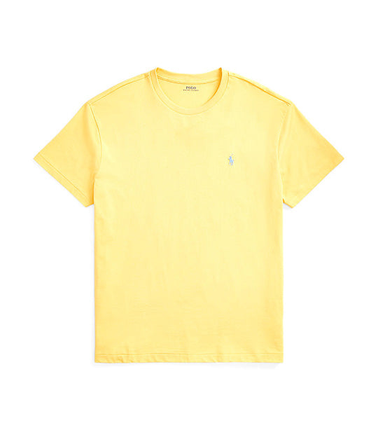 Men's Custom Slim Fit Jersey Crewneck T-Shirt Fall Yellow
