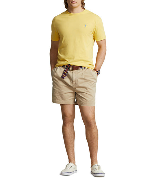 Men's Custom Slim Fit Jersey Crewneck T-Shirt Fall Yellow