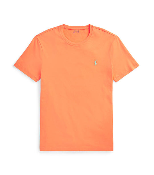 Men's Custom Slim Fit Jersey Crewneck T-Shirt Classic Peach