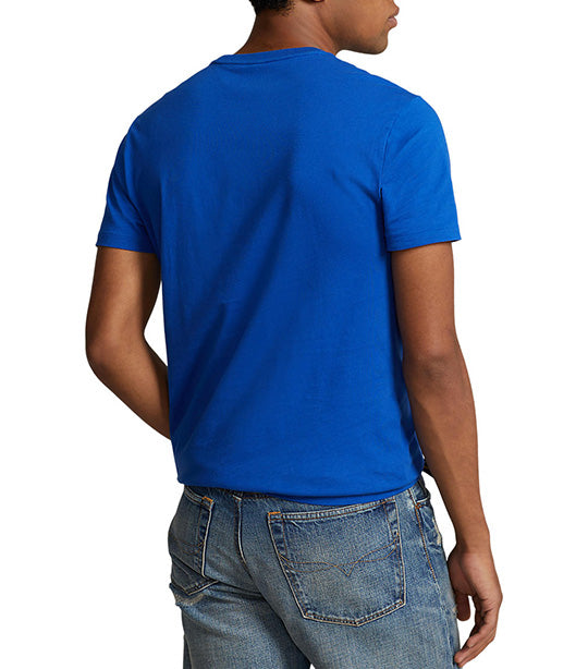 Men's Custom Slim Fit Jersey Crewneck T-Shirt Sapphire Star