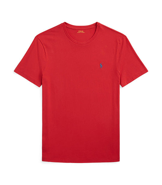 Men's Custom Slim Fit Jersey Crewneck T-Shirt Post Red
