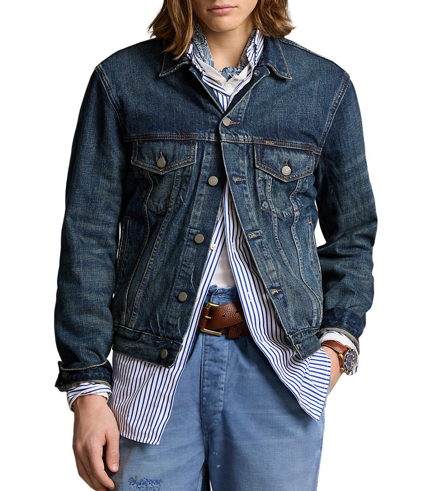 Ralph lauren denim trucker jacket online