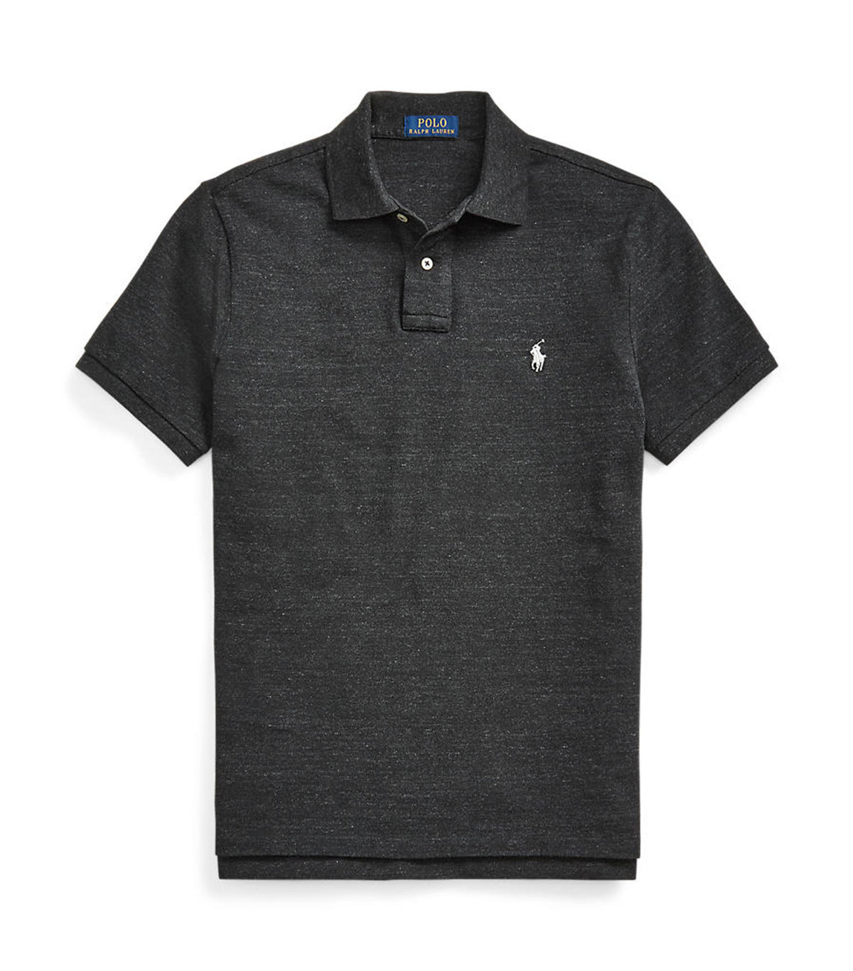 Polo Ralph Lauren Men's Custom Slim Fit Mesh Polo Shirt Black Marl