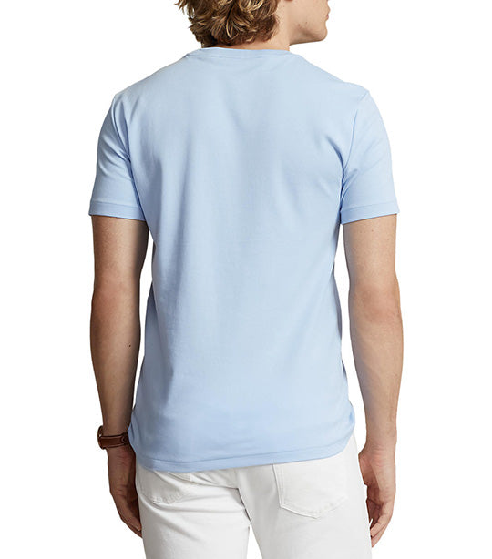 Men's Custom Slim Fit Soft Cotton T-Shirt Office Blue
