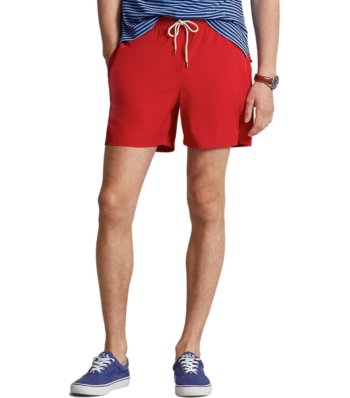 Men's 5.75-Inch Traveler Classic Swim Trunk Red