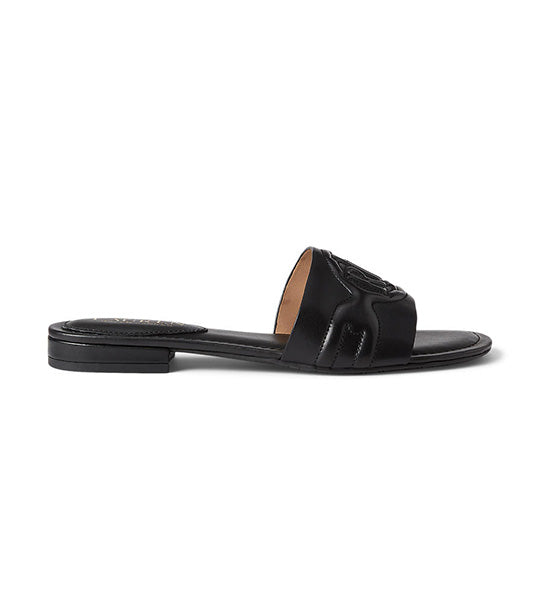 Alegra III Leather Slide Sandal Black