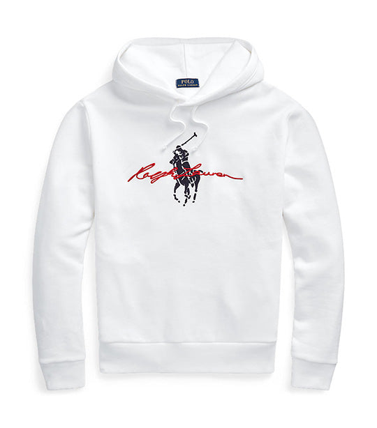 New 4XTall Polo Ralph Lauren Big top Pony Graphic White Hoodie Retail $198.00