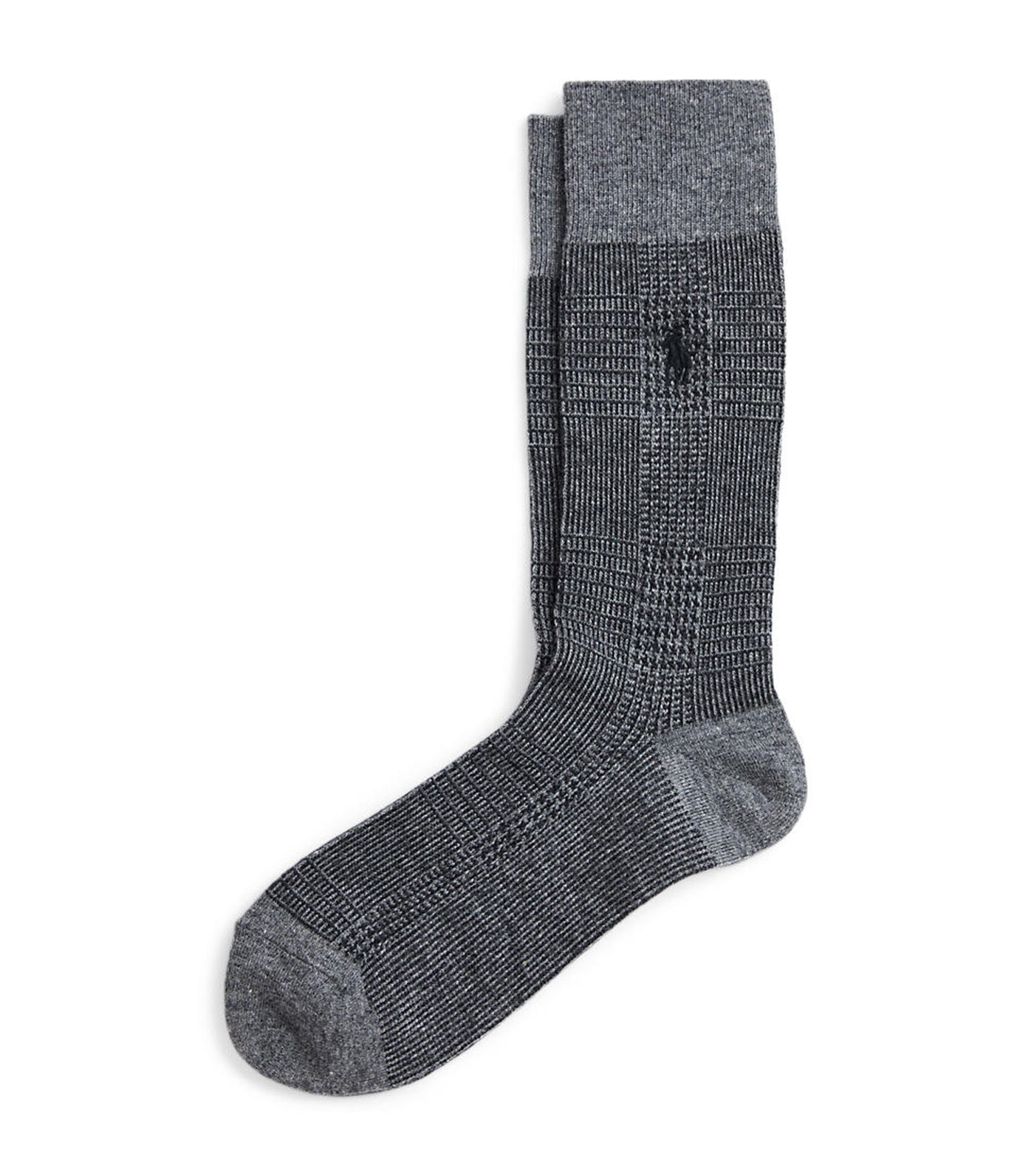 Men's Houndstooth Trouser Socks Foster Gray Heather