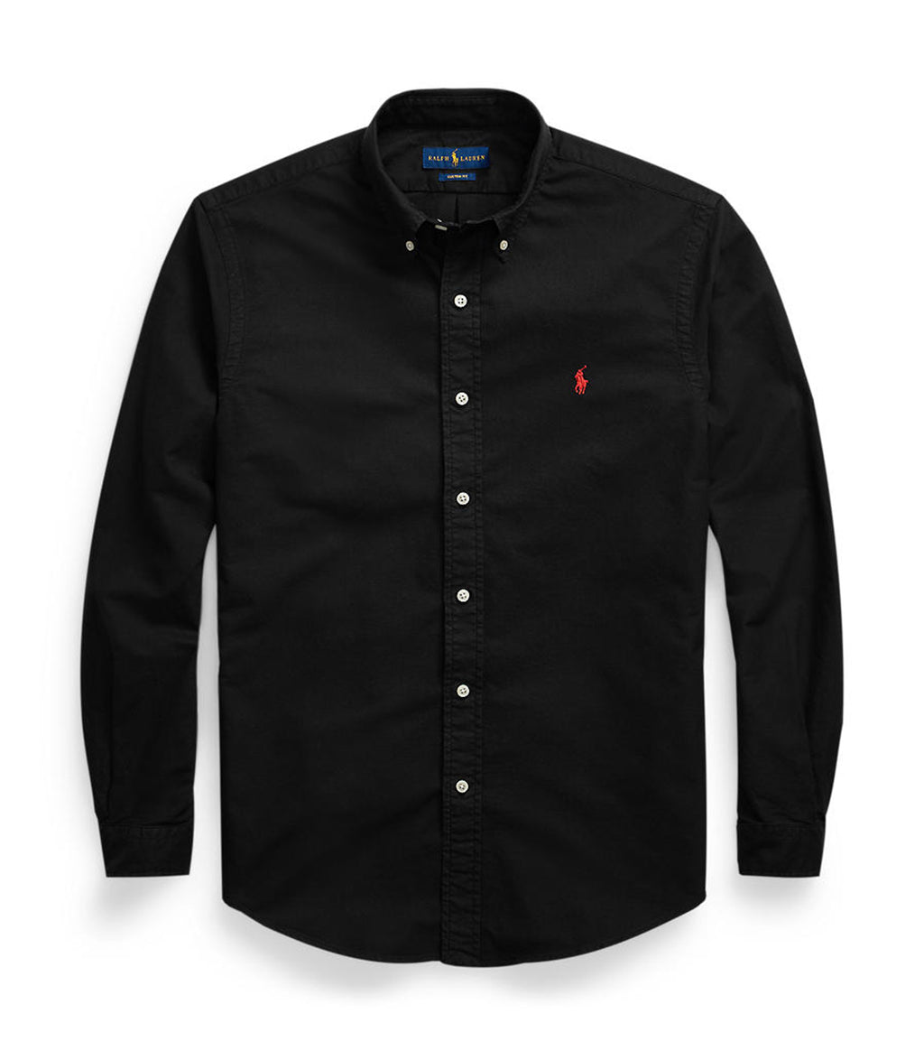 Polo Ralph Lauren Men's Custom Fit Oxford Shirt Polo Black Rustan's