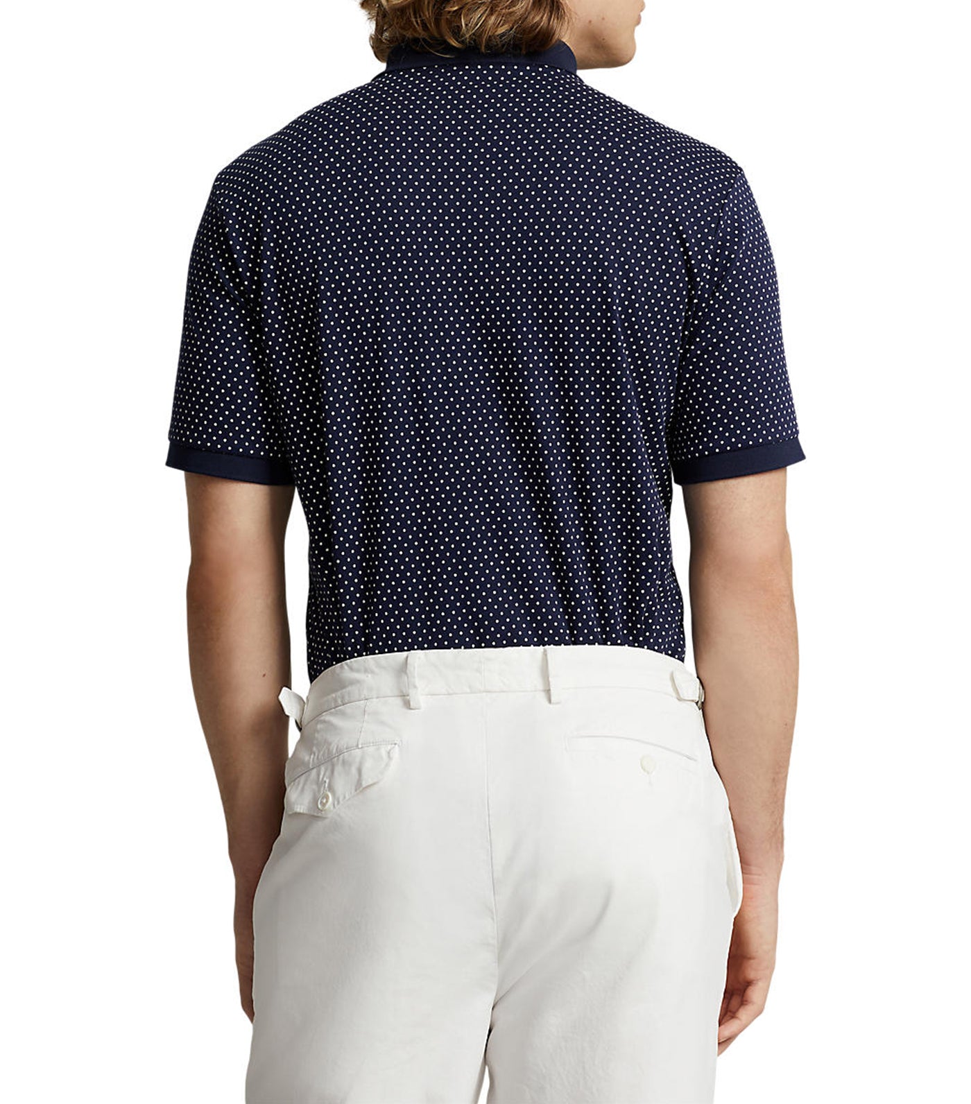 Men's Preppy Dot Interlock Polo Shirt Preppy Dot/Refined Navy
