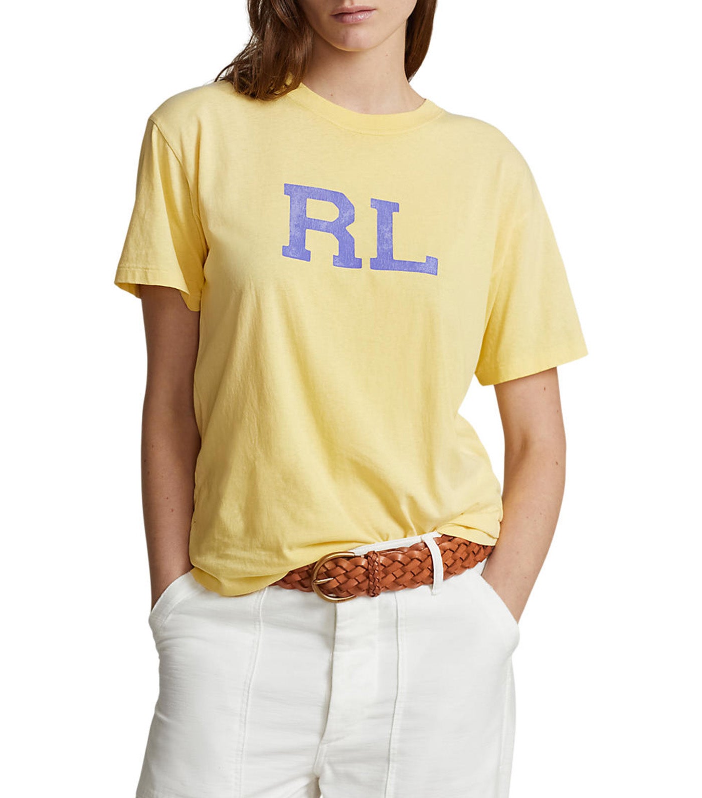 Women's RL Logo Jersey Tee Fall Yellow