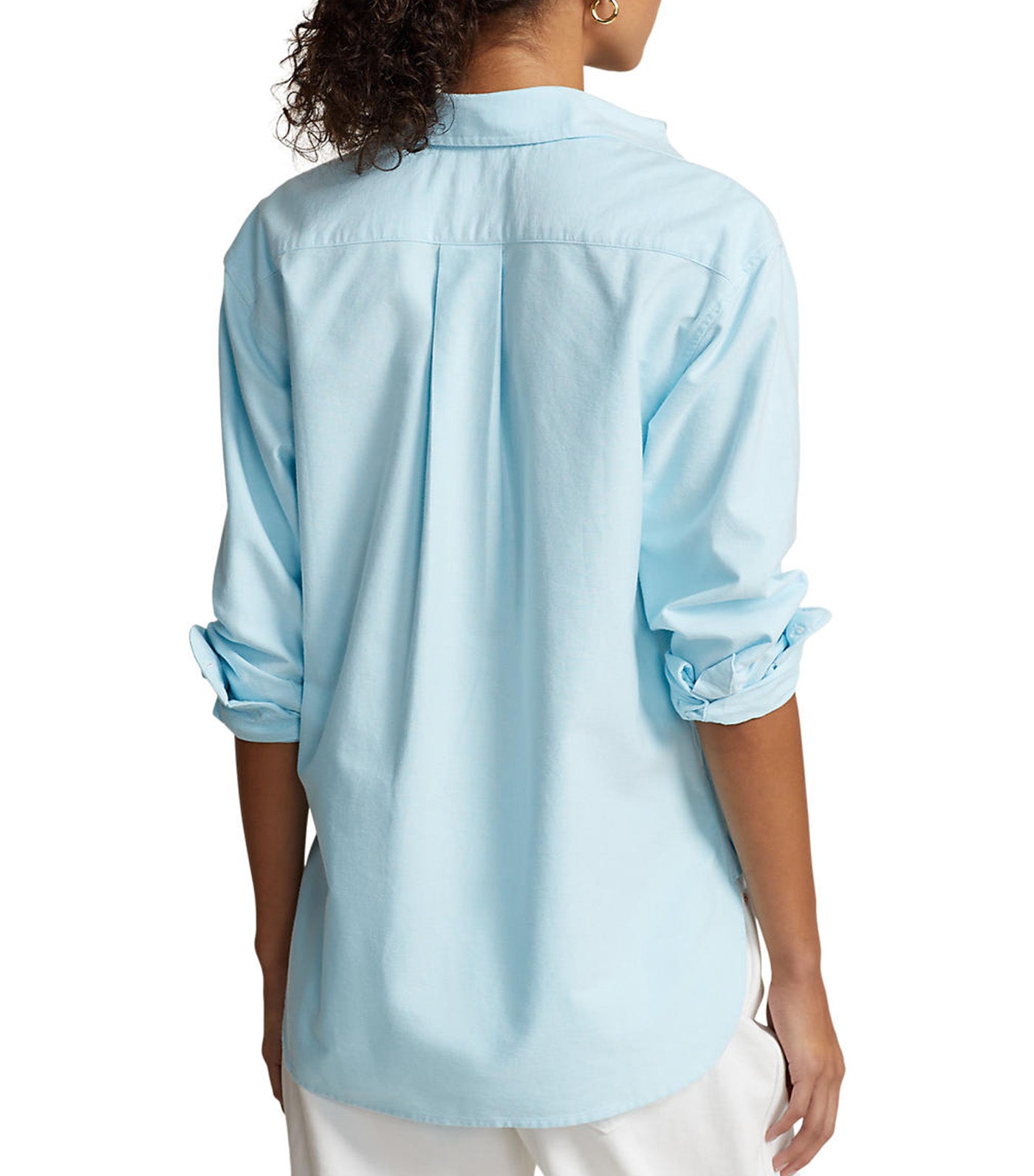 Women's Relaxed Fit Cotton Oxford Shirt Acadia Blue
