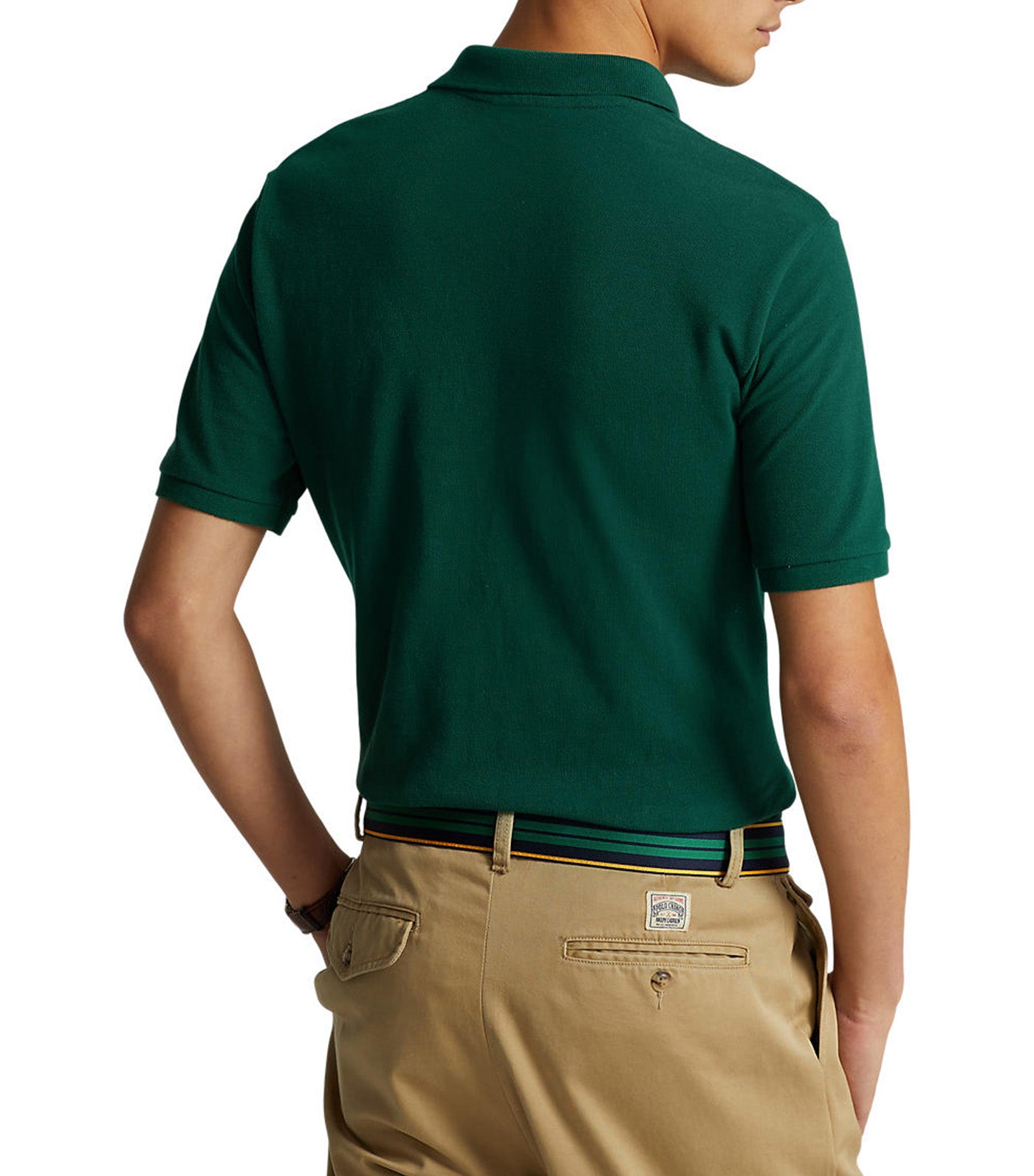 Men's Custom Slim Fit Mesh Polo Shirt New Forest