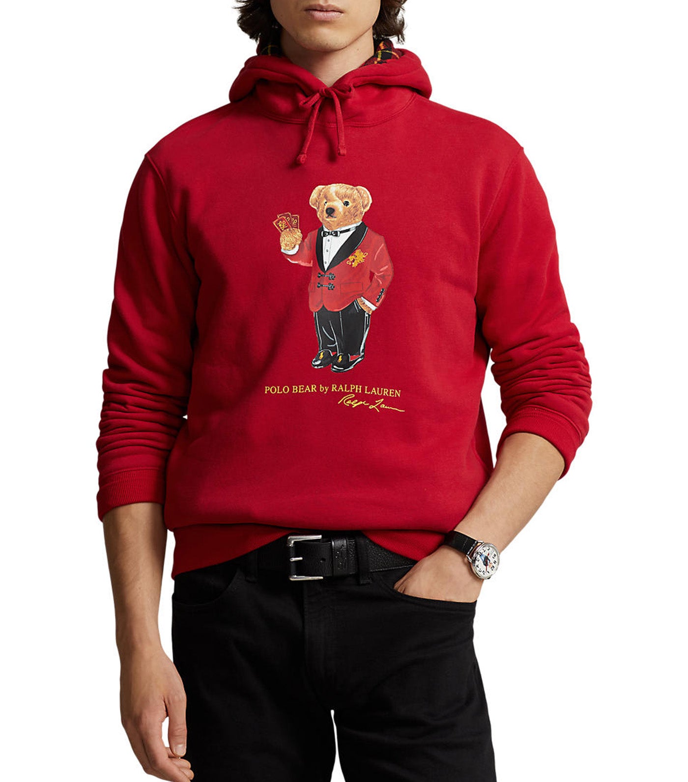 Polo Ralph Lauren Men s Lunar New Year Polo Bear Fleece Hoodie Park Ave Red Rustan s