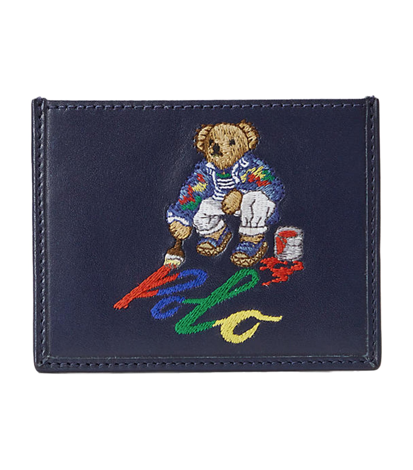 Equestrian Canvas and Leather Card Case