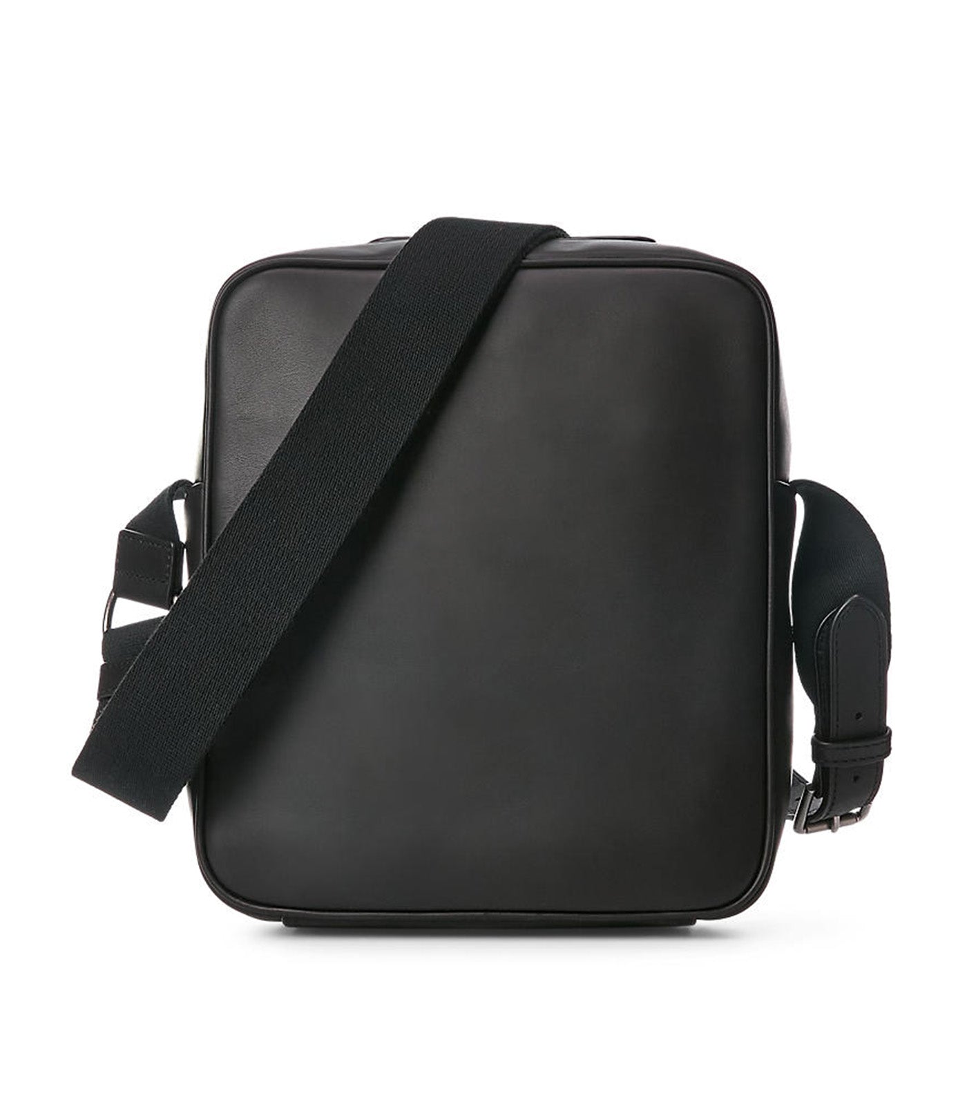 Men's Leather Crossbody Bag Black